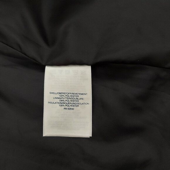 Lands' End Kids Puffer Vest Size Medium (5-6) Black Full Zip Snap Insulated - Picture 8 of 8